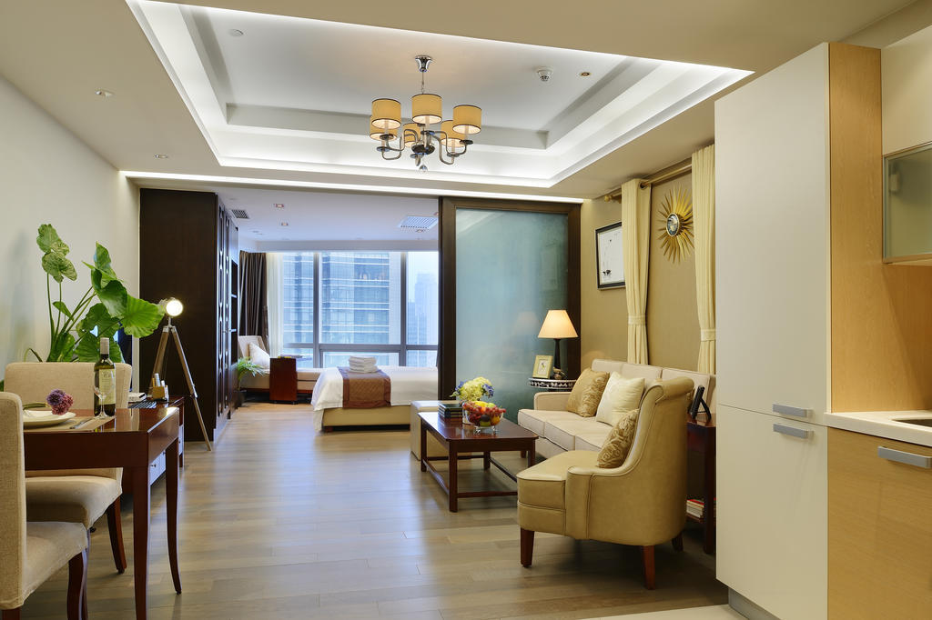 Yousu Hotel & Apartment Nanjing Xuanwu Lake Jinmao Plaza Branch الغرفة الصورة